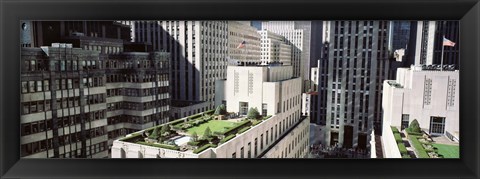 Framed Rooftop View Of Rockefeller Center, NYC, New York City, New York State, USA Print