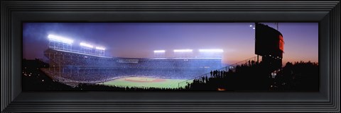 Framed Baseball, Cubs, Chicago, Illinois, USA Print