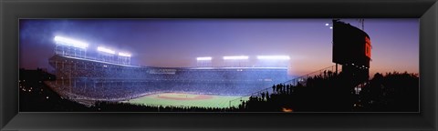 Framed Baseball, Cubs, Chicago, Illinois, USA Print