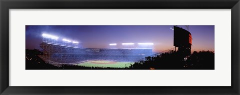 Framed Baseball, Cubs, Chicago, Illinois, USA Print