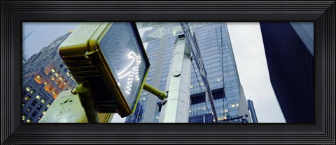 Framed Walk Signal New York New York USA Print
