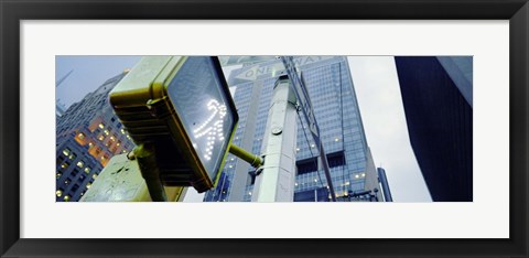 Framed Walk Signal New York New York USA Print