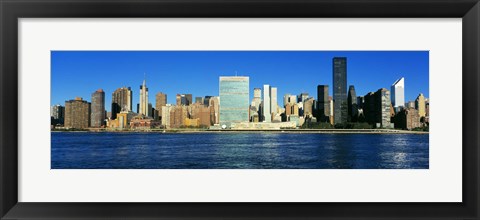 Framed New York Ciry Skyline (horizontal) Print