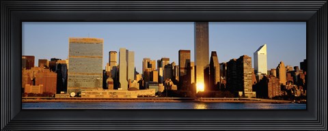 Framed Skyline, Manhattan, New York State, USA Print