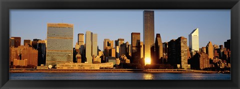 Framed Skyline, Manhattan, New York State, USA Print