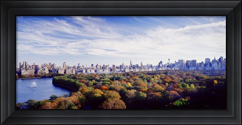 Framed Manhattan from Central Park, New York City Print