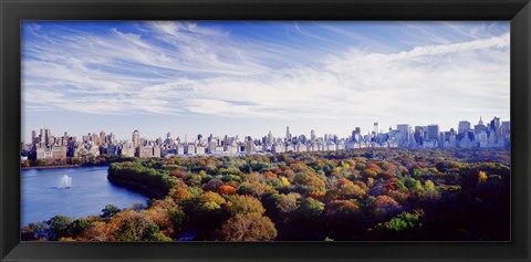 Framed Manhattan from Central Park, New York City Print