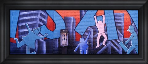 Framed Mural, NYC, New York City, New York State, USA Print