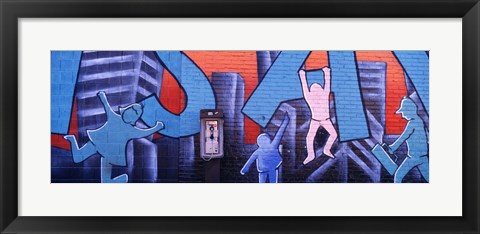 Framed Mural, NYC, New York City, New York State, USA Print