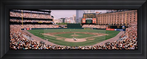 Framed High angle view of a baseball field, Baltimore, Maryland Print