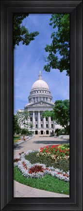 Framed USA, Wisconsin, Madison, State Capital Building Print