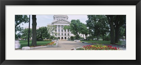 Framed State Capital Building, Madison, Wisconsin, USA Print