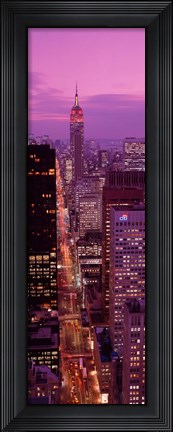 Framed High angle view of a city, Fifth Avenue, Midtown Manhattan, New York City, New York State, USA Print