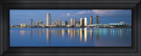 Framed San Diego from the Water Print