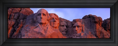 Framed Mt Rushmore National Monument, Rapid City, South Dakota Print