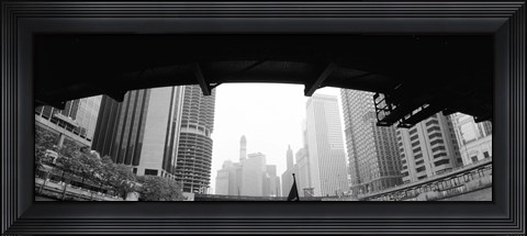 Framed Low angle view of buildings, Chicago, Illinois, USA Print