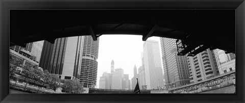 Framed Low angle view of buildings, Chicago, Illinois, USA Print