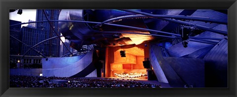 Framed USA, Illinois, Chicago, Millennium Park, Pritzker Pavilion Print