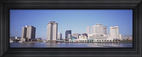 Framed New Orleans skyline, Louisiana Print