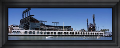 Framed USA, California, San Francisco, SBC Ballpark, Stadium near the water Print