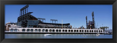 Framed USA, California, San Francisco, SBC Ballpark, Stadium near the water Print