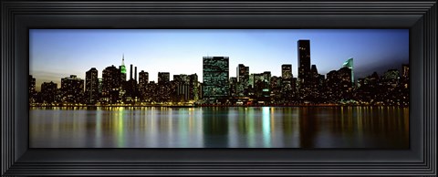 Framed Skyscrapers In A City, NYC, New York City, New York State, USA Print