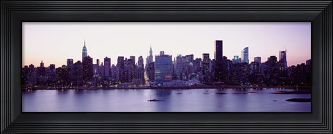 Framed USA, New York State, New York City, Skyscrapers in a city Print