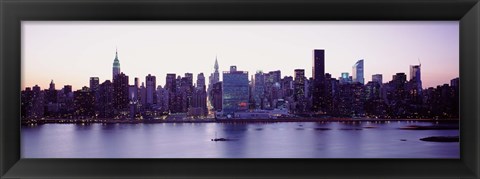 Framed USA, New York State, New York City, Skyscrapers in a city Print