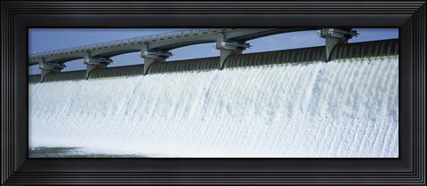 Framed USA, Ohio, Columbus, Big Walnut Creek, Low angle view of a Dam Print