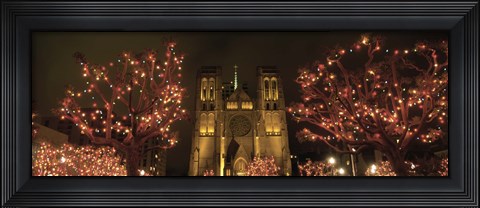 Framed Facade Of A Church, Grace Cathedral, San Francisco, California, USA Print