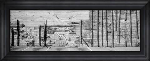 Framed Painting Of A Dog On A Wall, San Francisco, California, USA Print