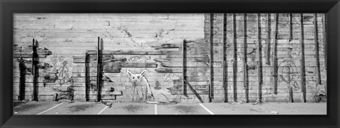 Framed Painting Of A Dog On A Wall, San Francisco, California, USA Print