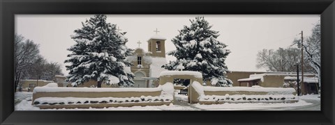 Framed Facade of a church, San Francisco de Asis Church, Ranchos de Taos, Taos, New Mexico, USA Print