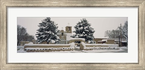 Framed Facade of a church, San Francisco de Asis Church, Ranchos de Taos, Taos, New Mexico, USA Print