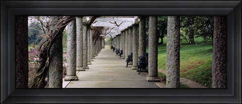 Framed Columns Along A Path In A Garden, Maymont, Richmond, Virginia, USA Print