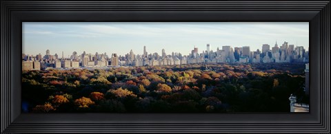 Framed View Over Central Park, Manhattan, NYC, New York City, New York State, USA Print