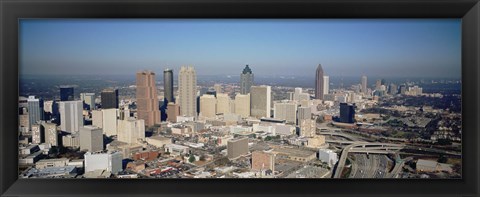 Framed High angle view of downtown Atlanta, Georgia, USA Print