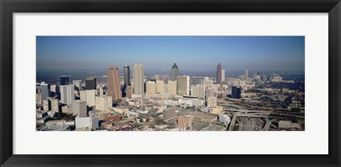 Framed High angle view of downtown Atlanta, Georgia, USA Print