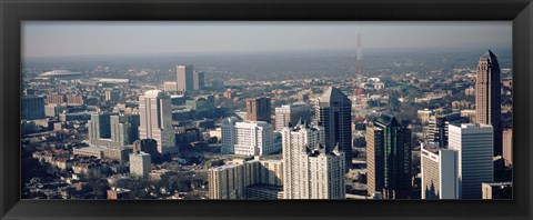 Framed High angle view of Atlanta, Georgia, USA Print