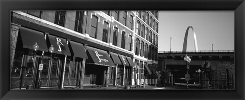 Framed Entrance Of A Building, Old Town, St. Louis, Missouri, USA Print