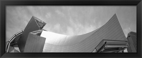 Framed Low Angle View Of A Building, Millennium Park, Chicago, Illinois, USA Print