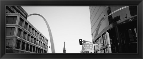 Framed Low Angle View Of Buildings, St. Louis, Missouri, USA Print