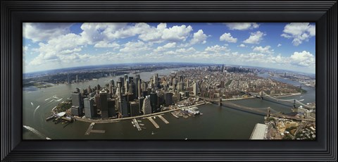 Framed Aerial View of New York City Print