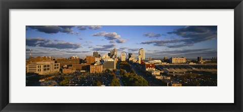 Framed High Angle View of St. Louis, Missouri Print