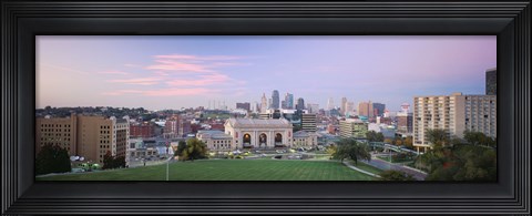 Framed High Angle View Of A City, Kansas City, Missouri, USA Print