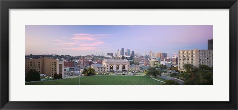 Framed High Angle View Of A City, Kansas City, Missouri, USA Print