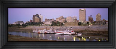 Framed Buildings At The Waterfront, Memphis, Tennessee Print