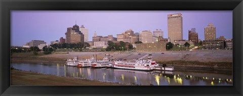 Framed Buildings At The Waterfront, Memphis, Tennessee Print