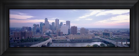 Framed Buildings In A City, Minneapolis, Minnesota, USA Print