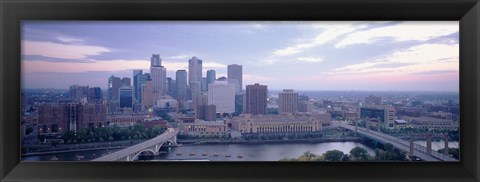 Framed Buildings In A City, Minneapolis, Minnesota, USA Print